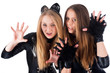 beautiful girls in cat costume