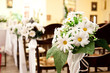 adorned  church before ceremony of the first holy communion