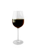 Red wine in glass