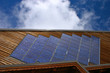 Photo: Chalet with solar panels - Horizontal Chalet with solar panels - Horizontal