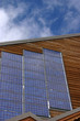 Photo: Chalet with solar panels - Vertical Chalet with solar panels - Vertical
