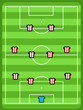Football tactics - vector illustration