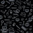 Computer background - vector illustration