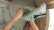 Adult man using a towel HD