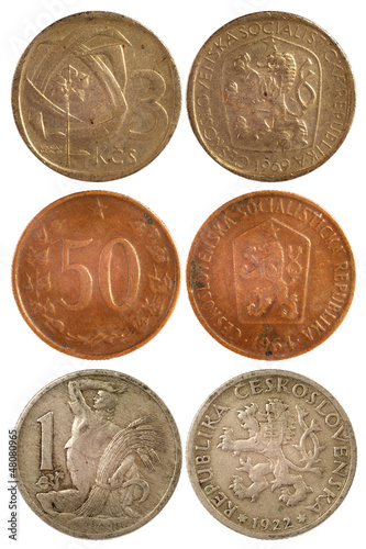 Photo: rare vintage coins of czechoslovakia rare vintage coins of czechoslovakia