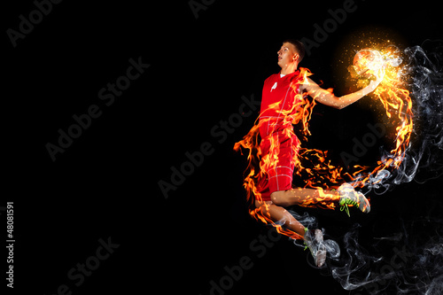 Photo: Basketball player with a ball Basketball player with a ball