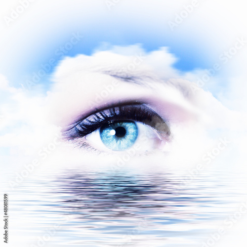 Photo: Eye overlooking water scenic Eye overlooking water scenic