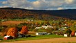 Timelapse of fall Amish countryside in rural Pennsylvania