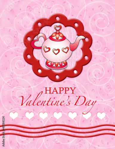 Illustration: Valentine Teapot 3 Valentine Teapot 3