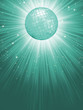 Beidge disco rays with stars. EPS 8
