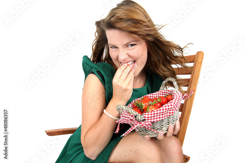 Photo: Erdbeeren naschen Erdbeeren naschen