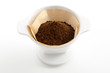 Kaffeepulver im Kaffeefilter