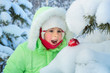 Surprise in the winter forest.