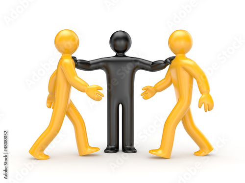Illustration: Intermediary in the conflict decision Intermediary in the conflict decision