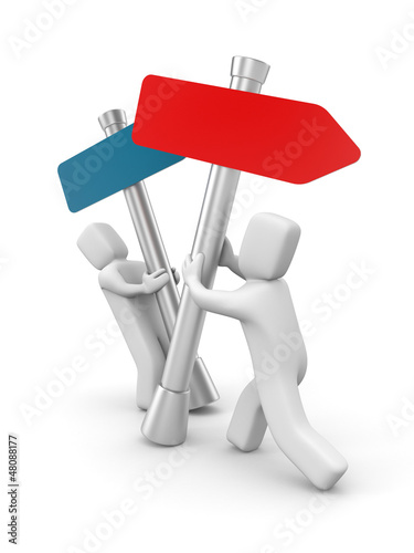 Illustration: Change of directions Change of directions
