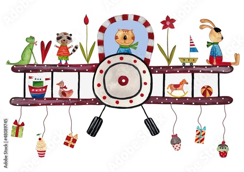 Illustration: Birthday greeting card Birthday greeting card