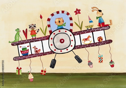 Illustration: Birthday greeting card Birthday greeting card