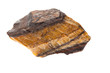 Mineralien: Tigerauge auf weißem Hintergrund