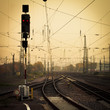 Mobile photography tone confusing rail tracks dusk