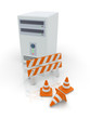 Website under construction with webserver