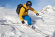 Skifahrer mit Panorama
