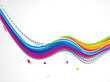 abstract colorfull smooth wave background