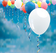 Vector: white balloon up white balloon up