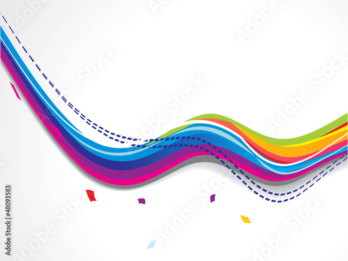 Vector: abstract colorfull smooth wave background abstract colorfull smooth wave background