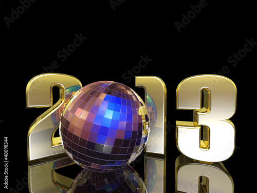 Illustration: 2013 New Year Disco Ball 2013 New Year Disco Ball