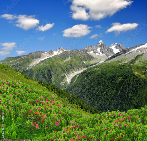 Photo: View of the Savoy Alps-Europe View of the Savoy Alps-Europe
