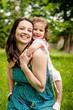 Happy mother with child