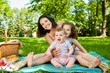 Family portrait - mother with children