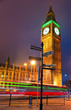 The Big Ben at night, London, UK.