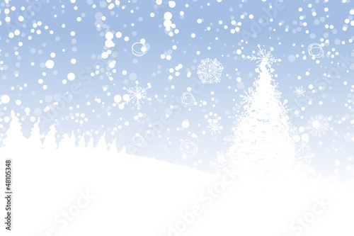 Vector: Winter tree for your design. Christmas holiday. Winter tree for your design. Christmas holiday.