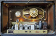 inside of old vintage radio