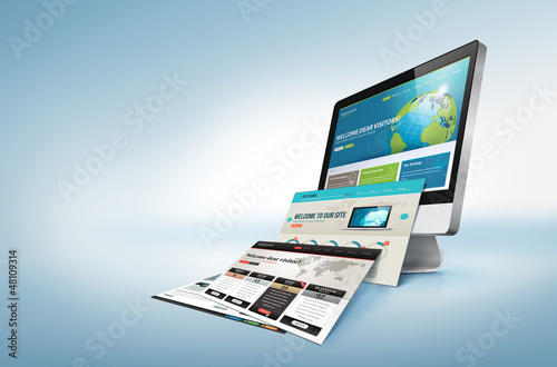 Illustration: Web design concept Web design concept