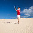 amateur Christmas in the dunes photoshoot