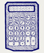 Calculator. Doodle style