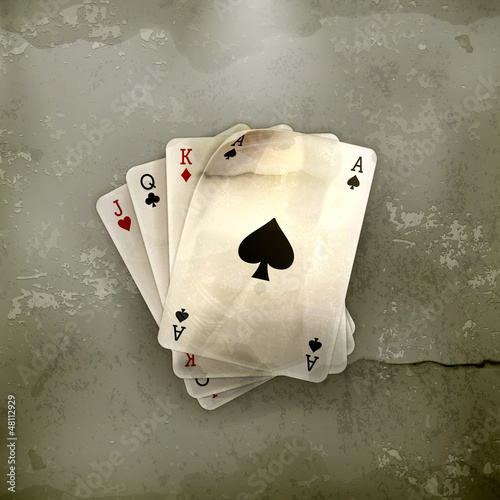 Vector: Playing Cards, old-style Playing Cards, old-style