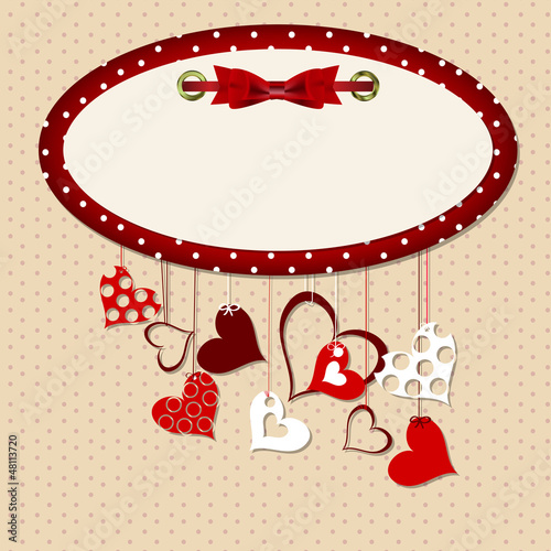 Vector: Valentines day heart backgroung, vector illustration Valentines day heart backgroung, vector illustration