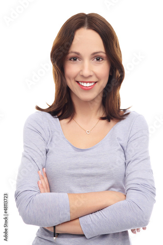 Photo: Young woman smiling Young woman smiling