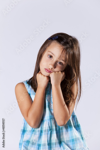 Photo: Upset little girl Upset little girl