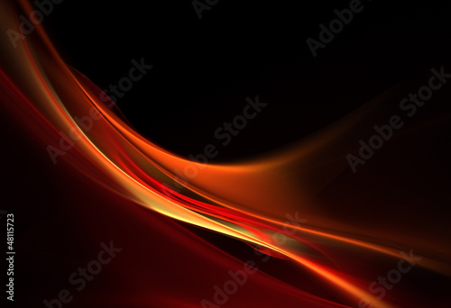 Illustration: Awesome elegant red waves of pasion Awesome elegant red waves of pasion