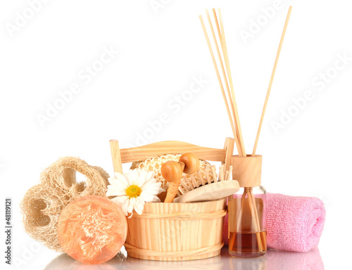 Photo: Loofah isolated on white Loofah isolated on white