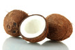 Coconuts, isolated on white