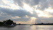 Sun rays through clouds in Thailand