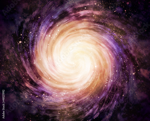 Illustration: spiral galaxy in space spiral galaxy in space