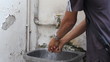 Washing hands
