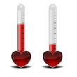 Vector: love thermometer love thermometer
