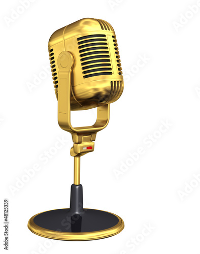 Illustration: Retro microphone Retro microphone